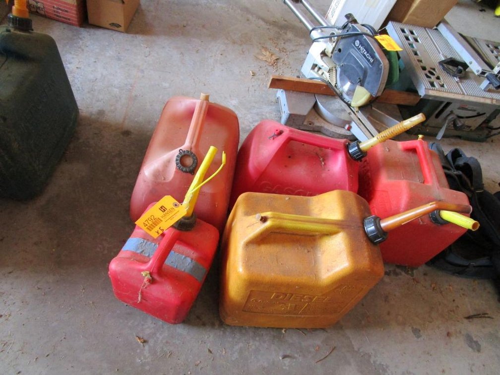 (5) Gas Cans