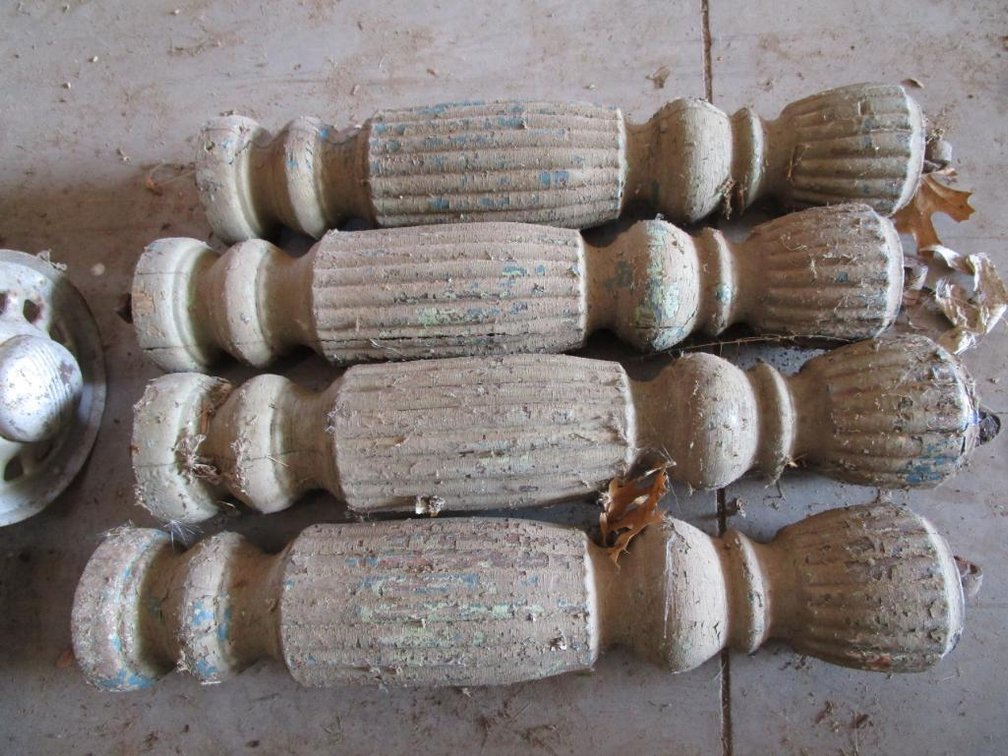 Antique Wooden Table Legs