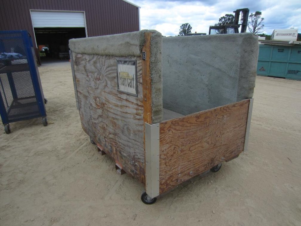 Carpet Lined Rolling Bin