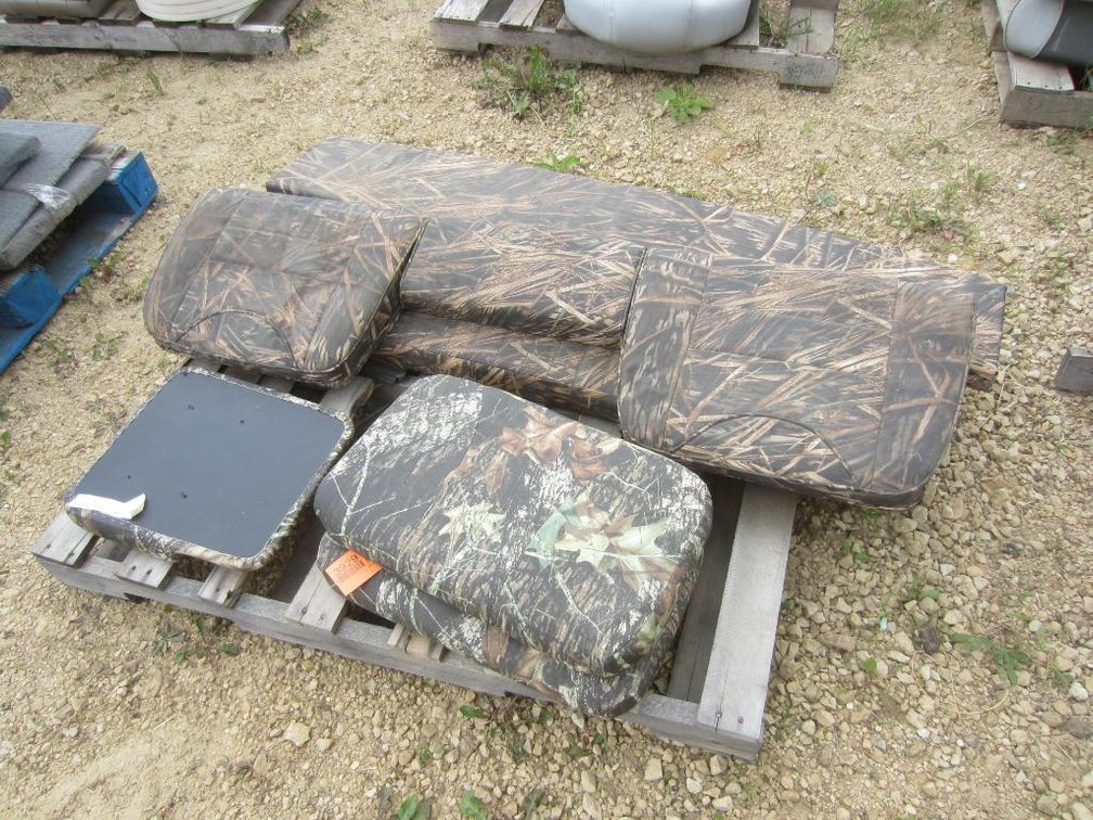 Camo Individual and Bench Boat Seats
