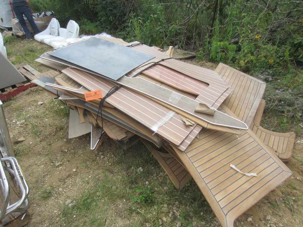 Pallet of Misc. Wood Boat Trim