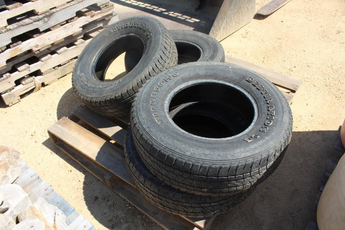 (4) FIRESTONE DESTINATION P235/75R15 TIRES