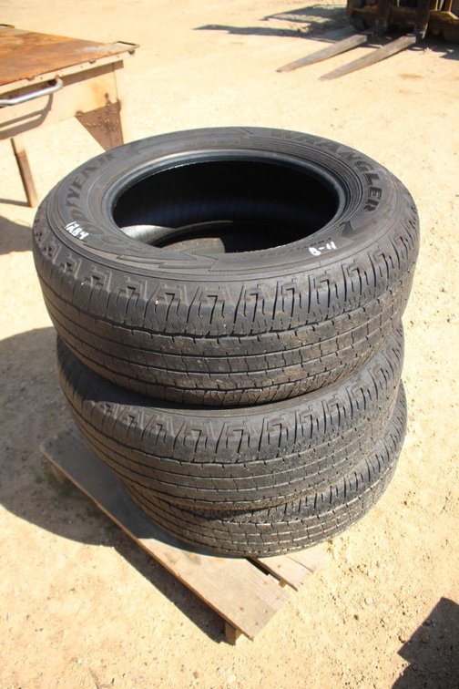 (3) GOODYEAR WRANGLER FORTITUDE HT P265/65R18 TIRES