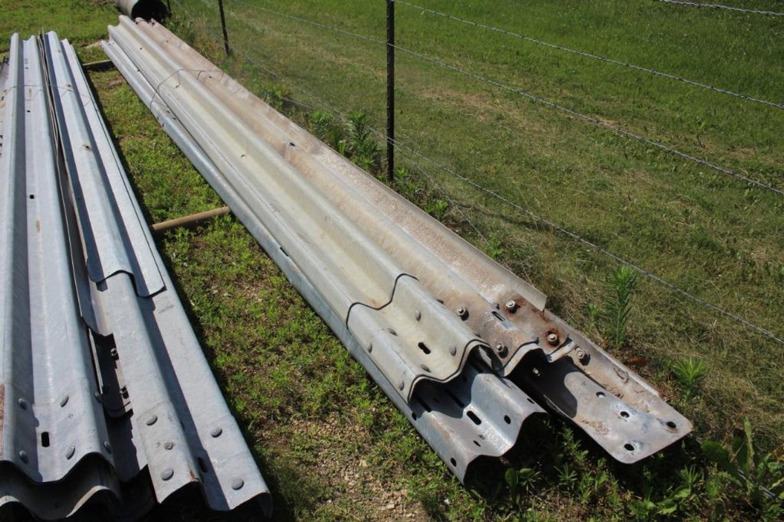 (11) USED GALVANIZED GUARD RAILS