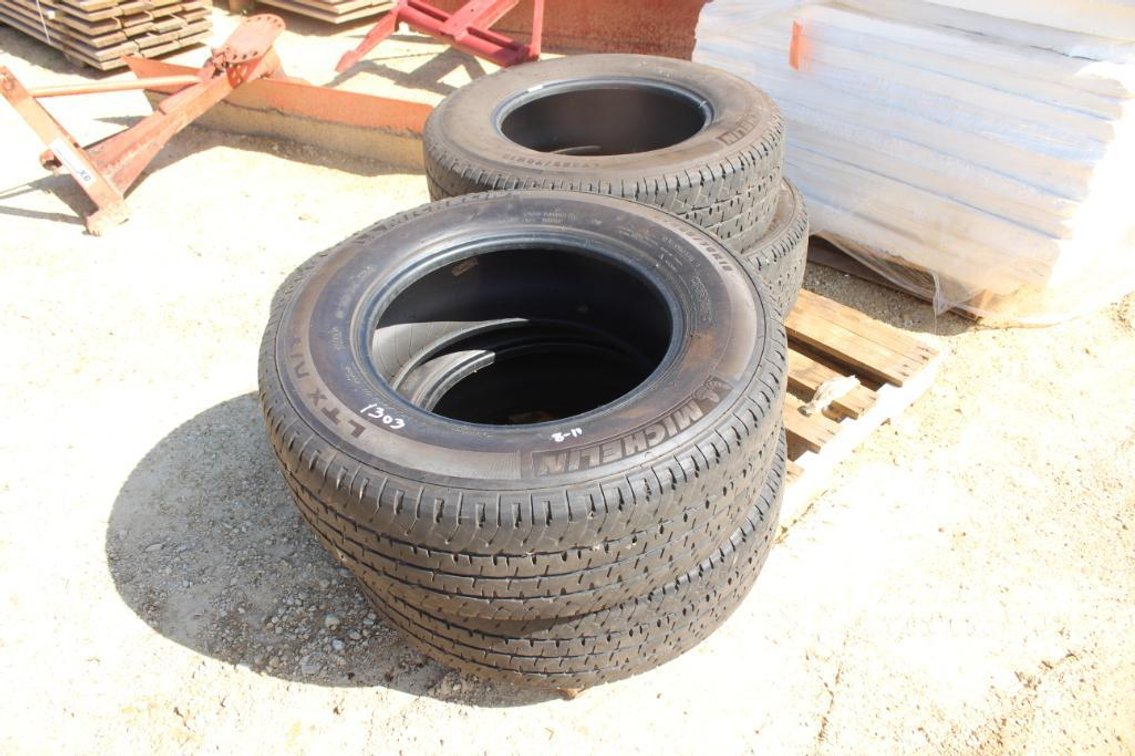 (4) MICHELIN LTX A/T2, LT265/70R18 TIRES