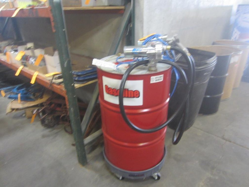 55 Gal Gas Drum with Cart (LD)