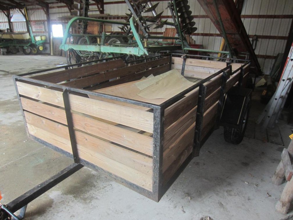 Steel Framed Trailer with 2' Side Walls and Fold Down End Gate
