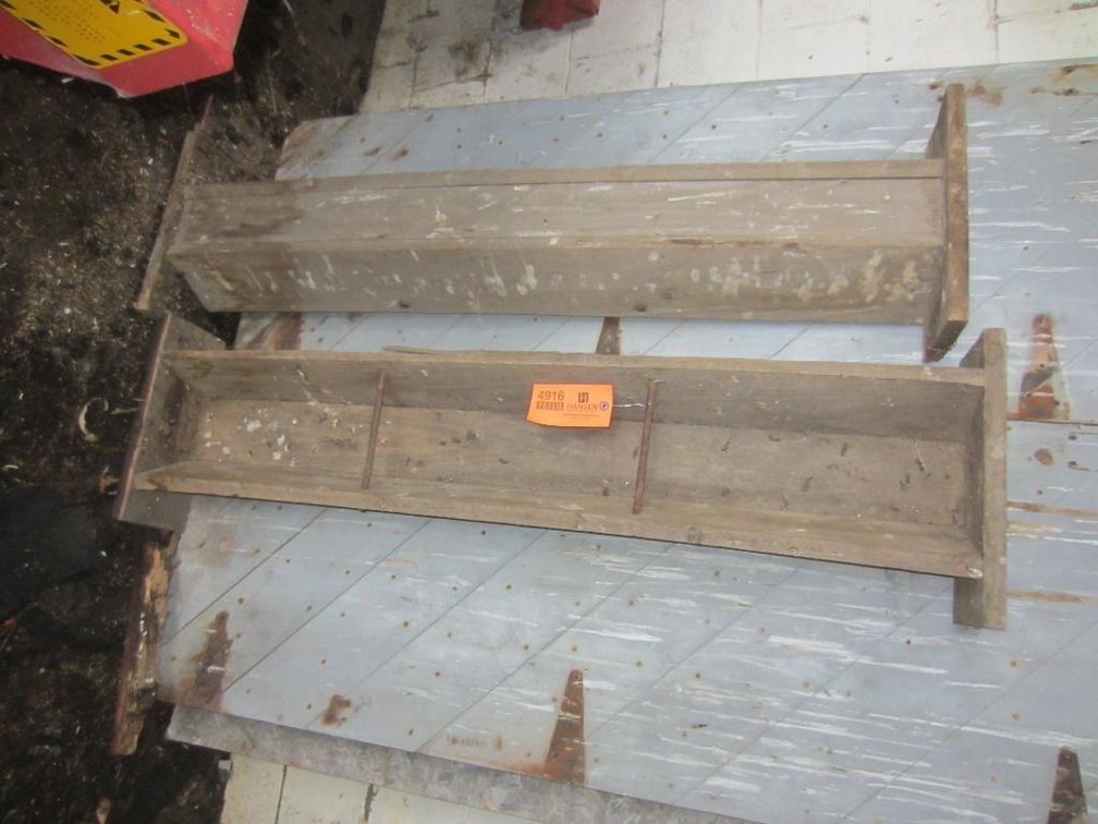 (2) Wood Feeding Troughs and (2) Wood Doors