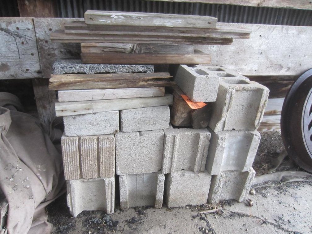 Pile of Misc. Cement Blocks