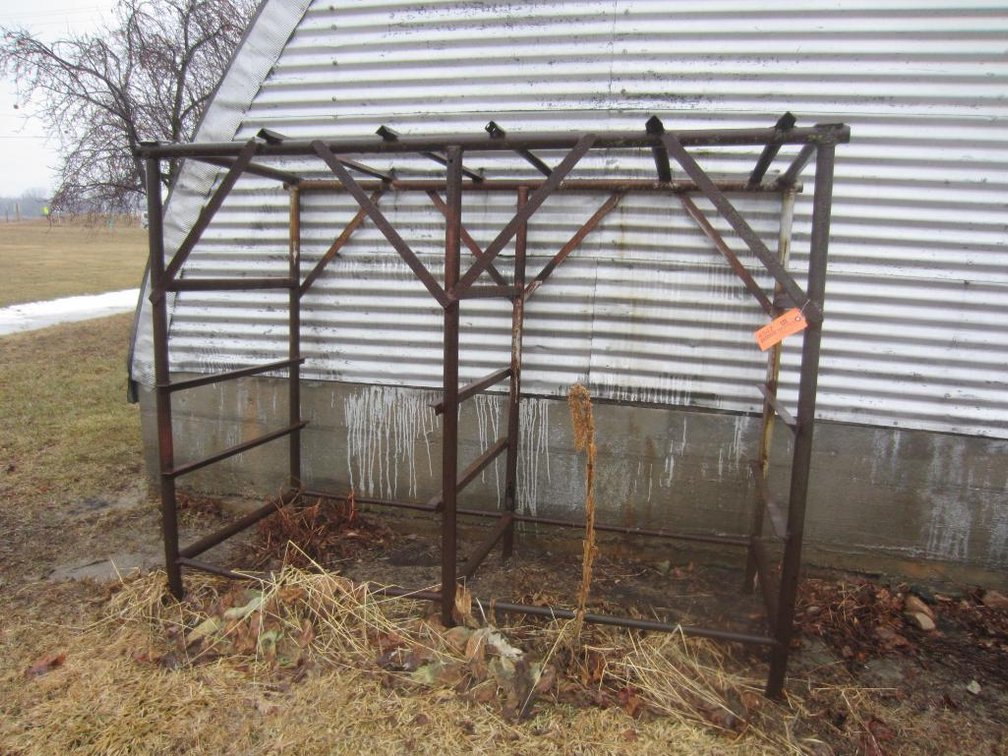 Metal Storage Rack with Some Damages