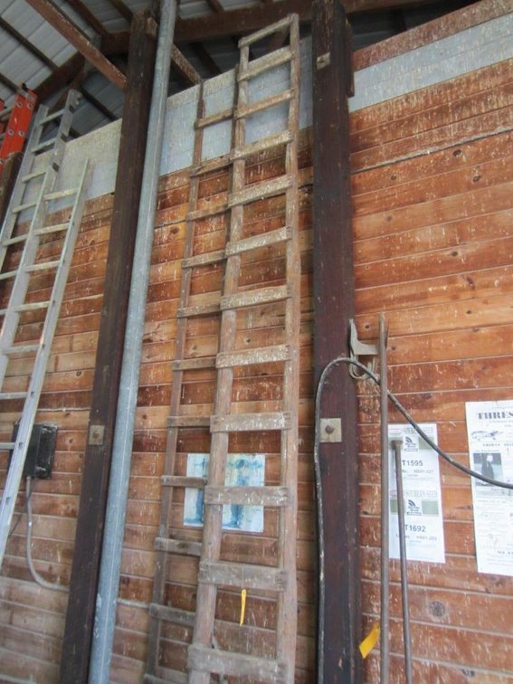 (2) Vintage Wood Ladders