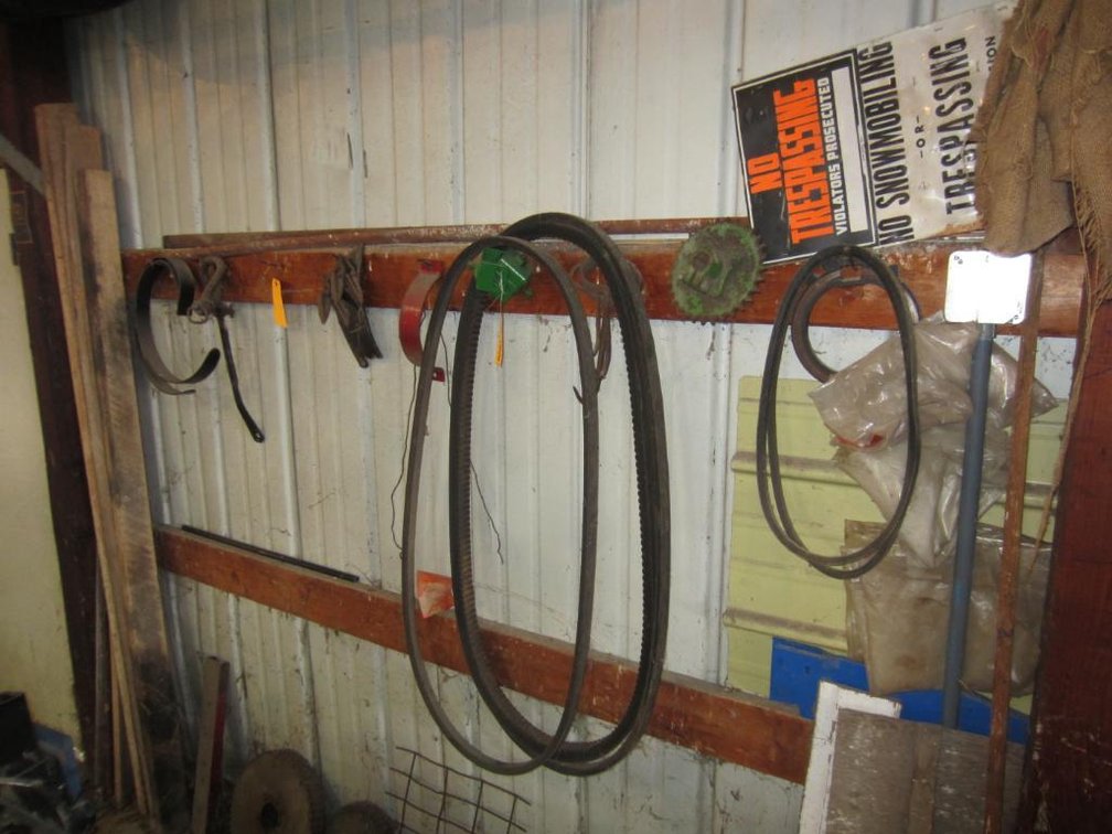 Clevis, (3) Hay Hooks, Drive Belts, Double Sprockets and More