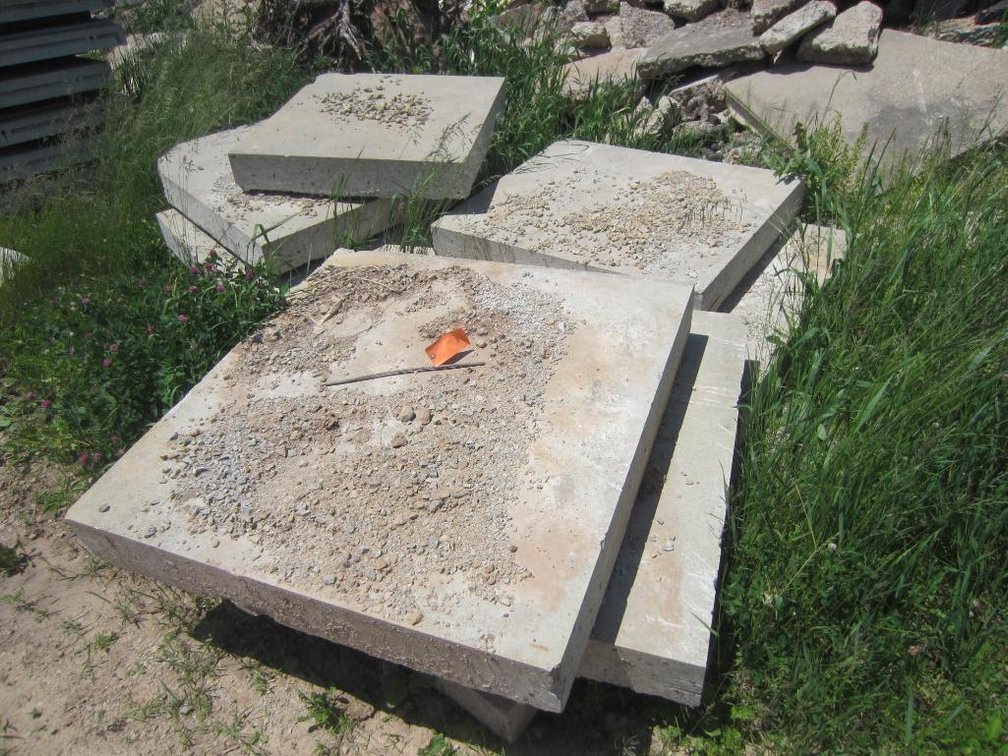 (9) Slabs of Concrete