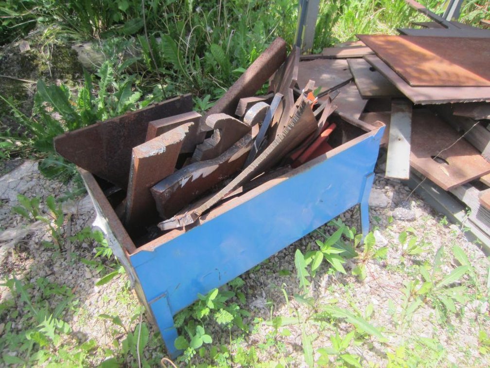 Metal Bucket With Metal Scraps