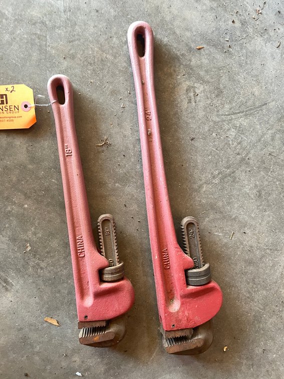 (2) Pittsburgh Pipe Wrenches