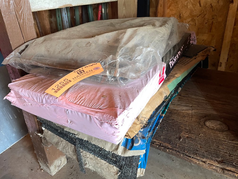 New Tarp and Assorted Shingles