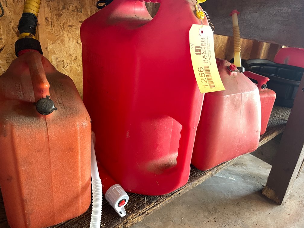 (4) Poly Fuel Jugs