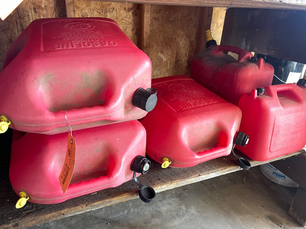 (5) Poly Fuel Jugs