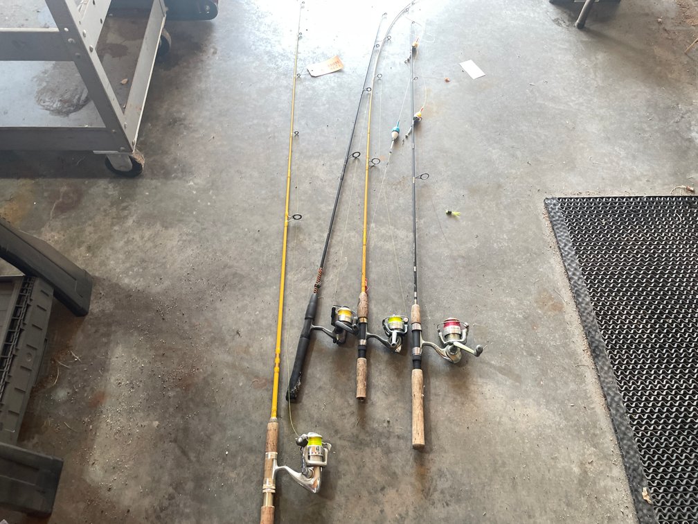 (4) Fishing Rods with Reels