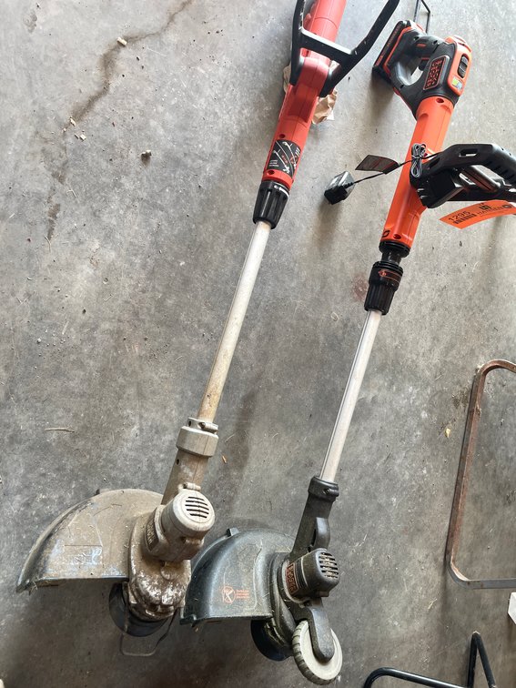 (2) Black and Decker Cordless Weed Trimmers
