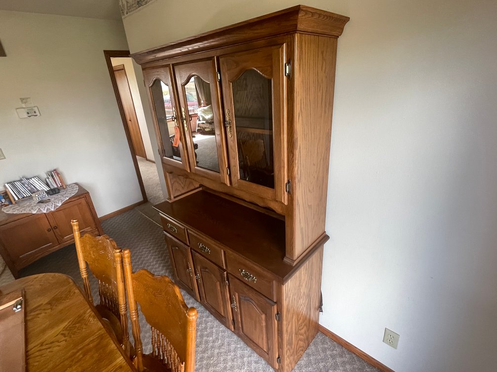 2 Piece Hardwood China Cabinet