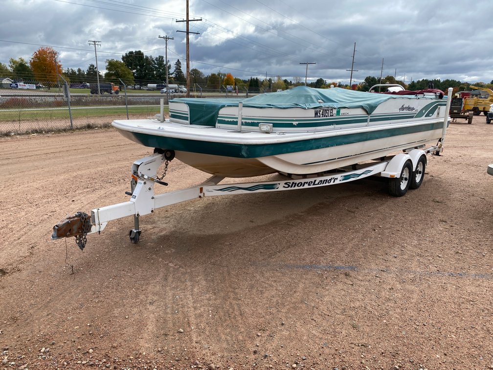 1998 Hurricane Deck Boat with Trailer (Has WI Boat Title)