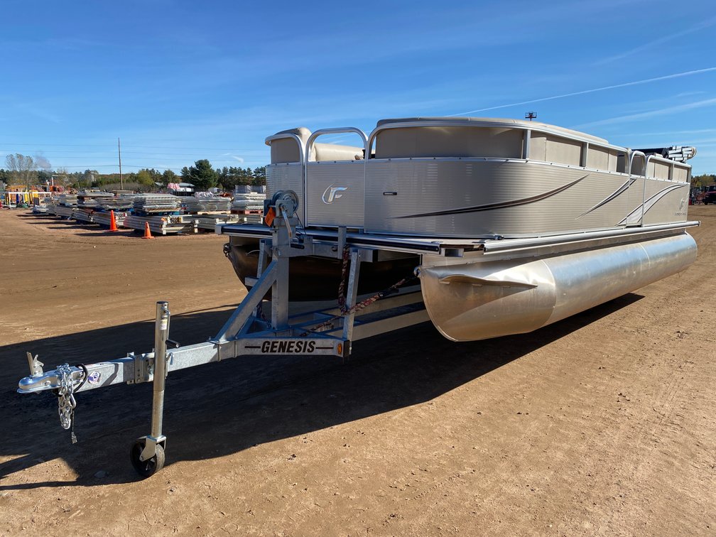 2023 Forester 2208C 22' Pontoon Boat With Trailer (Has WI Boat Title) (Trailer has Certificate of Origin)
