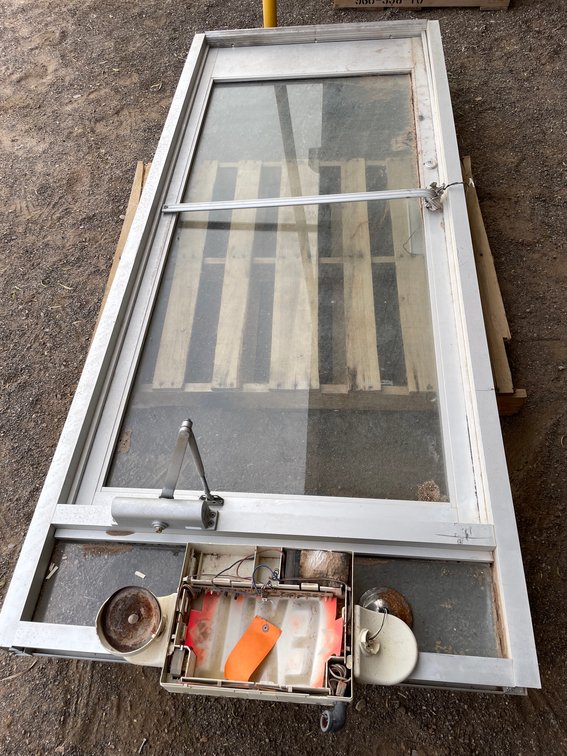 Glass Door with Door Frame (L)