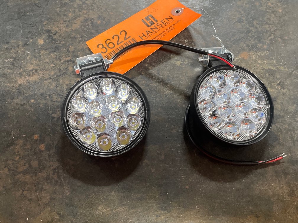 (2) New 3.5" Round LED Lights (CW)