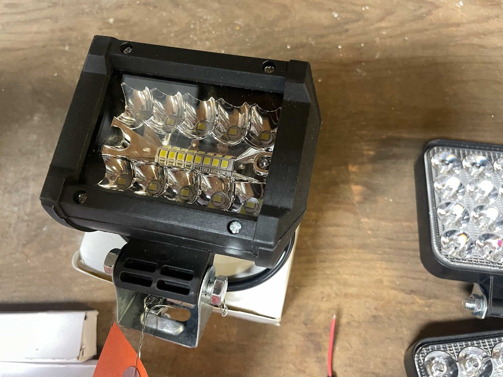 (2) LED Work Lights, 200 Watt, 12/24vdc (PR1)