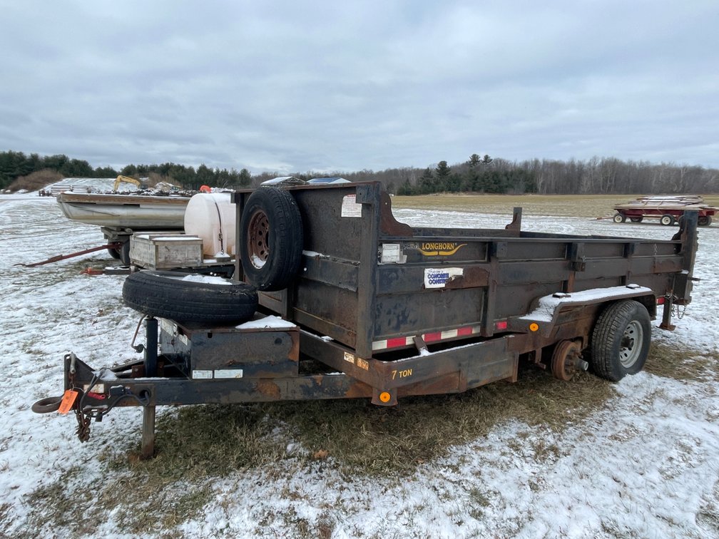Longhorn Tandem Axel Dump Trailer (No Title, Bill of Sale only)