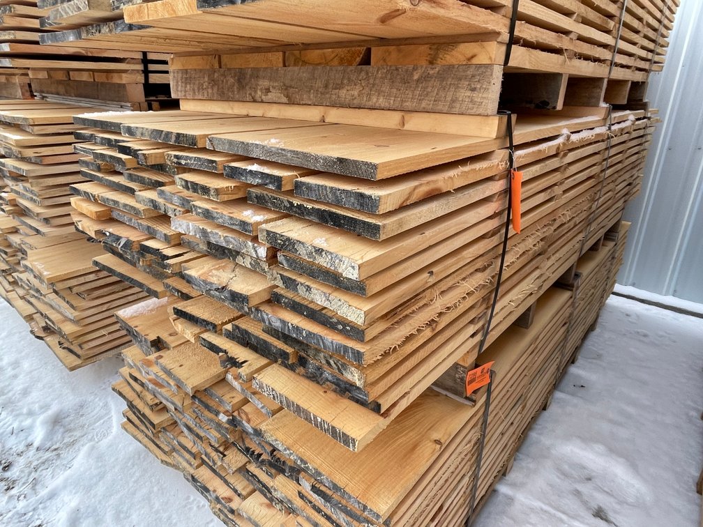 Stack of Rough Sawn Pine Boards, 300 Board Feet
