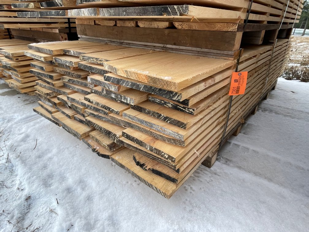 Stack of Rough Sawn Pine Boards, 300 Board Feet