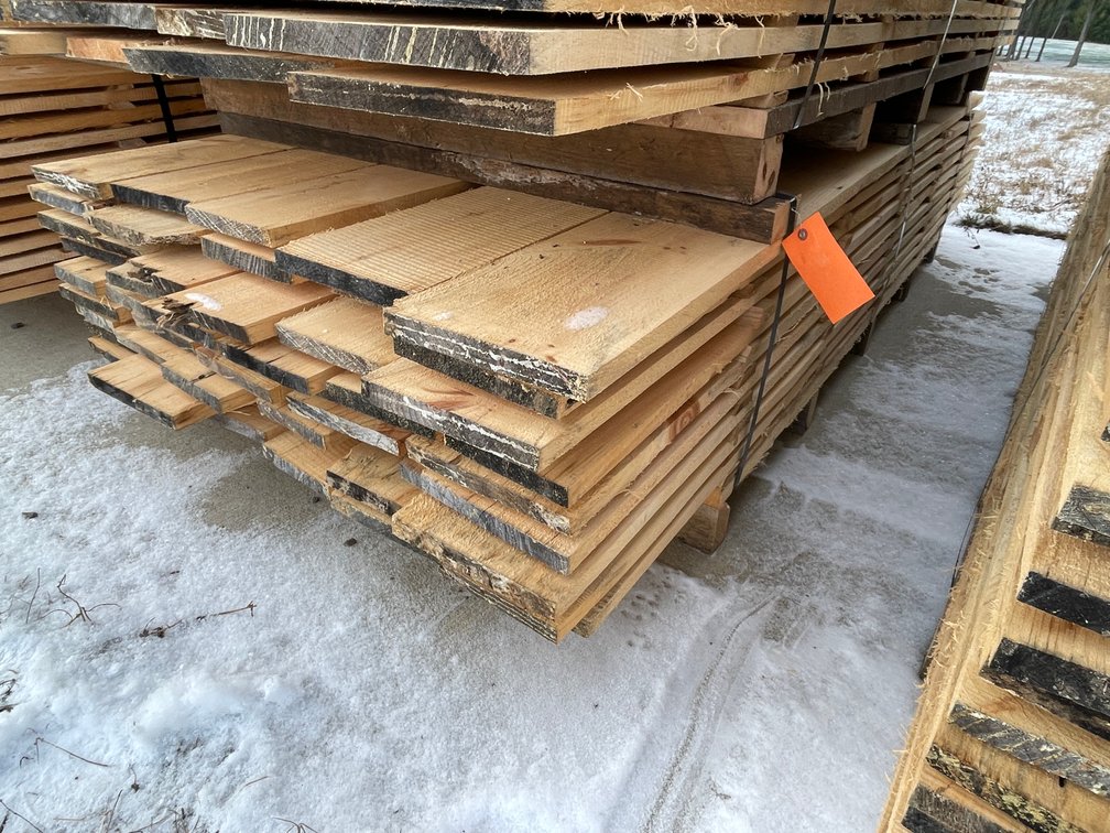 Stack of Rough Sawn Pine Boards, 300 Board Feet