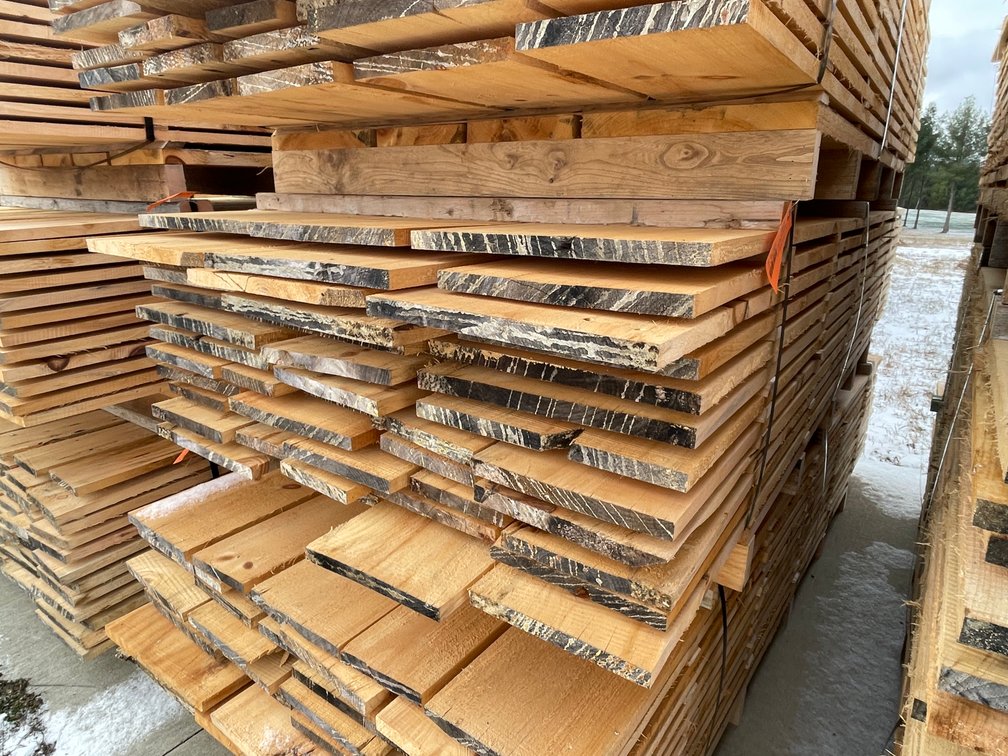 Stack of Rough Sawn Pine Boards, 300 Board Feet