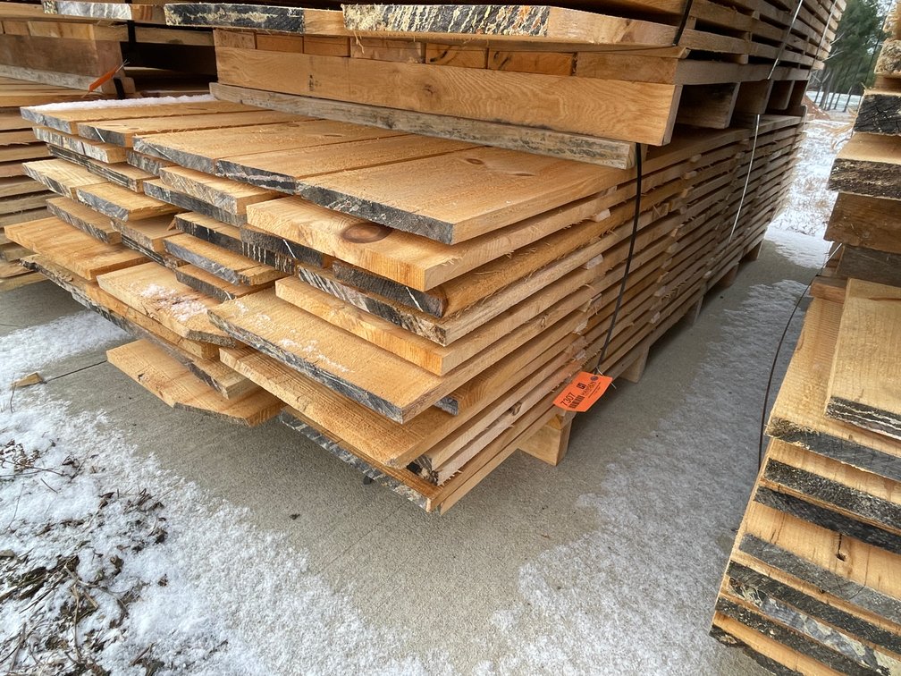 Stack of Rough Sawn Pine Boards, 300 Board Feet