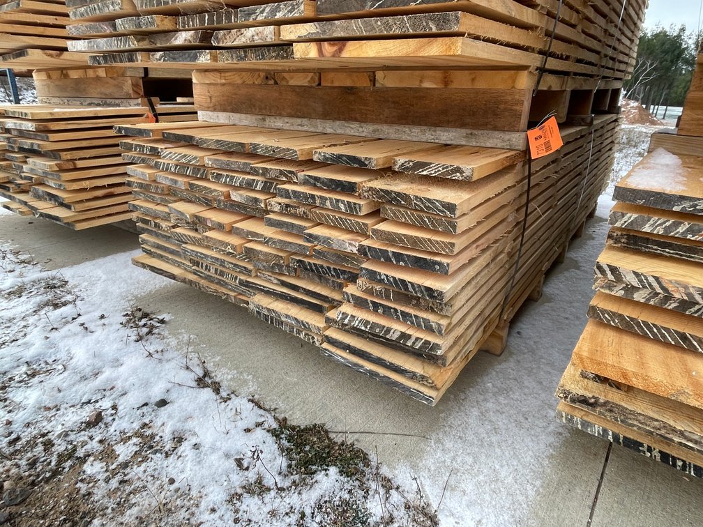 Stack of Rough Sawn Pine Boards, 300 Board Feet