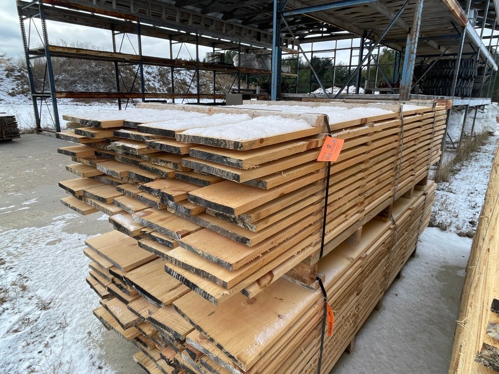 Stack of Rough Sawn Pine Boards, 300 Board Feet