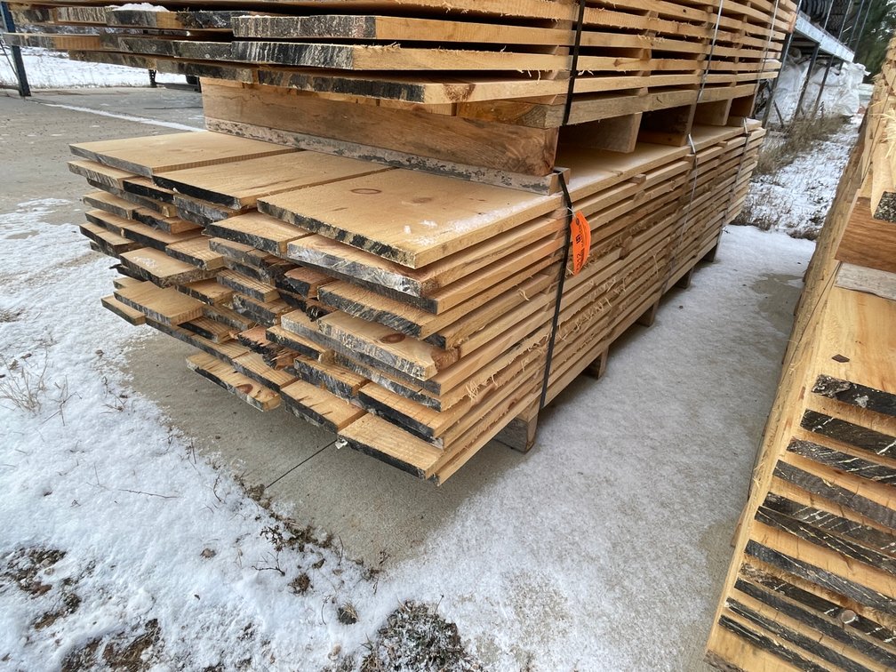 Stack of Rough Sawn Pine Boards, 300 Board Feet