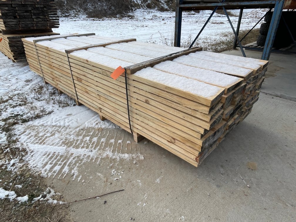 Stack of Rough Sawn Pine Boards, 630 Board Feet