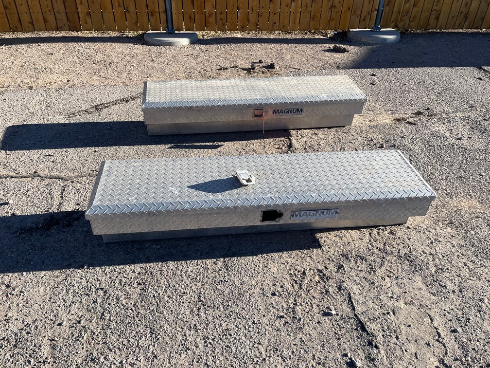 Two Side Mount Tool Boxes (front of warehouse)
