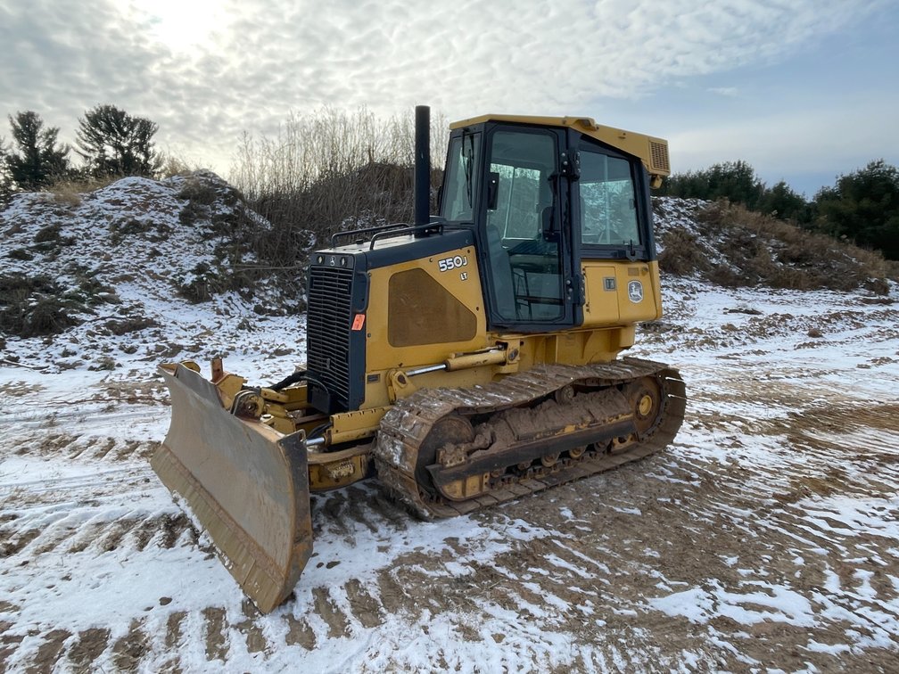 John Deere 550J Dozer with 6-Way Blade