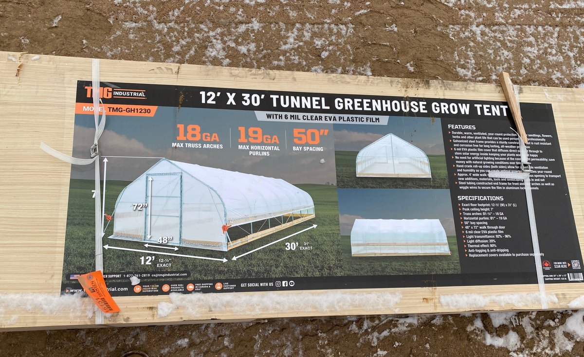 12' x 30' Tunnel Greenhouse Grow Tent (Mosinee, WI)