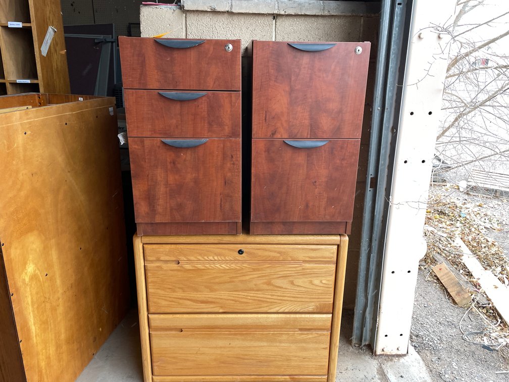 (3) 2 Drawer Filing Cabinets (A)