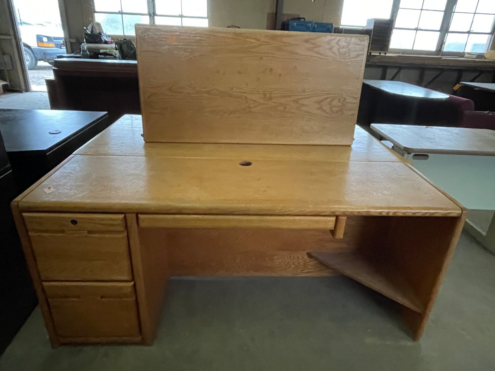 (2) 3-Drawer Office Desks (A)