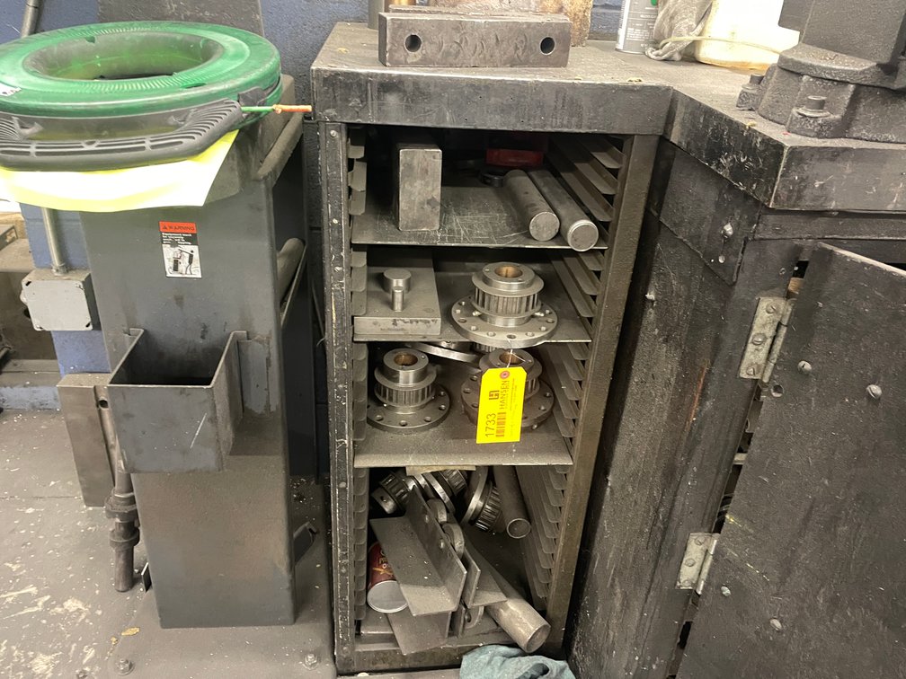 Small Metal Shelf and Contents