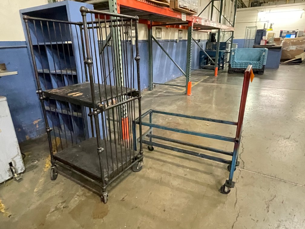 Wooden Shelf and Carts