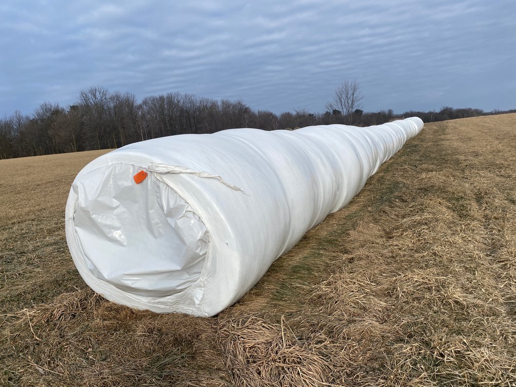 (10) Alfalfa/Grass Mix Wrapped Baleage Bales (Turtle Lake, WI)