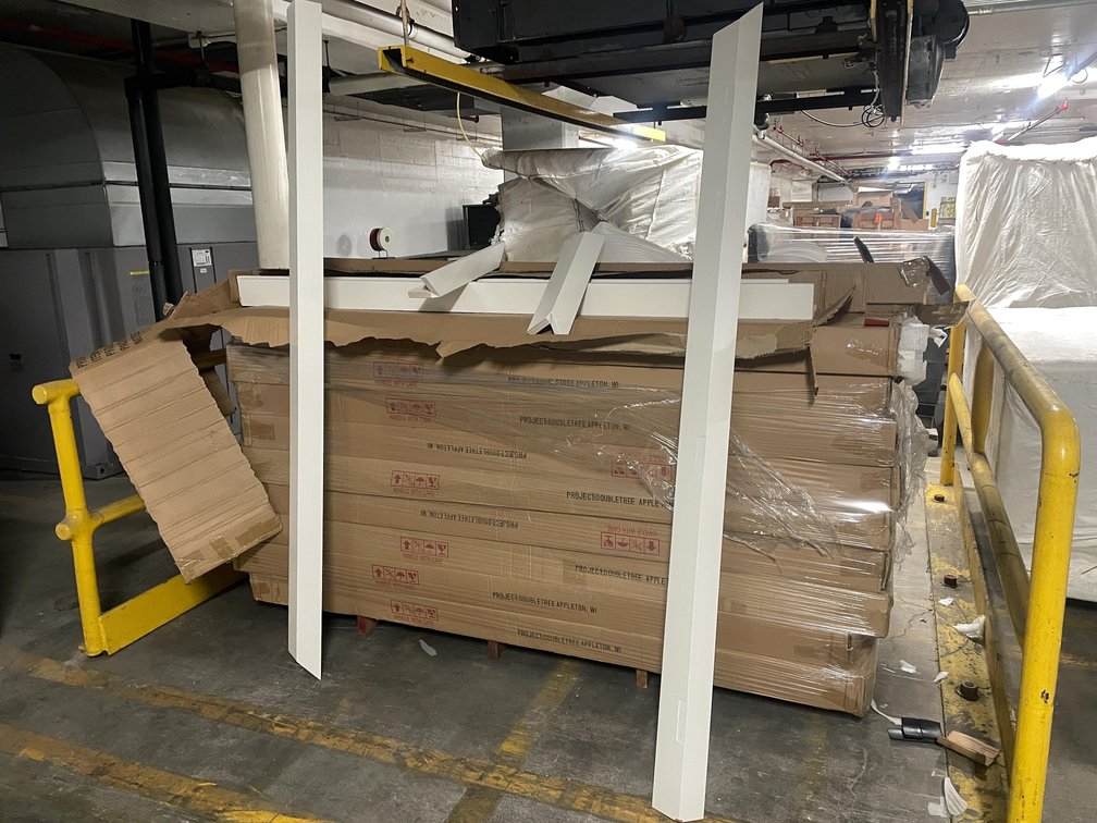 Pallet of Single Cabinet Door Frames