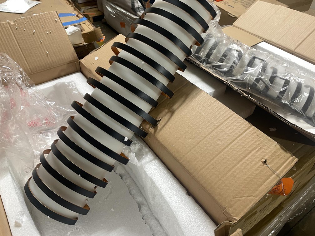(2) Boxes Wall Sconce